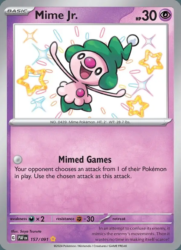 Mime Jr. #157 Paldean Fates PSA 10
