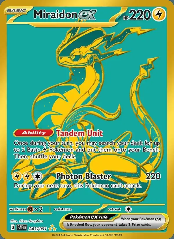 Miraidon ex #243 Paldean Fates PSA 10