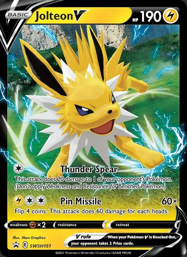 Jolteon V #SWSH151 SWSH Black Star Promos PSA 10
