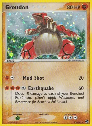 Groudon #102 Hidden Legends PSA 10