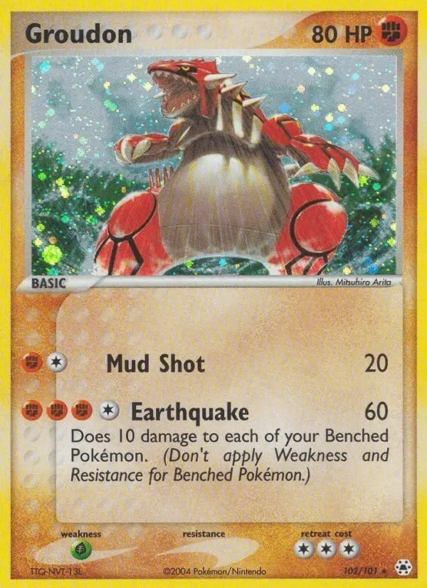 Groudon #102 Hidden Legends PSA 10