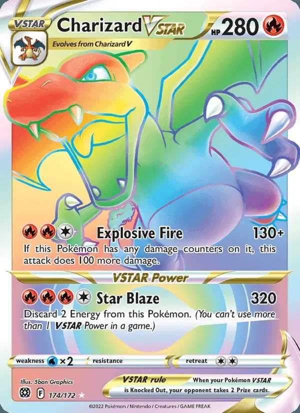 Charizard VSTAR #174 Brilliant Stars PSA 10