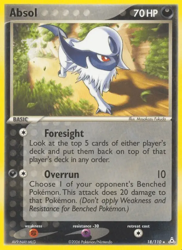 Absol #18 Holon Phantoms PSA 10