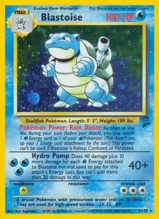 Blastoise #2 Base Set 2 PSA 10