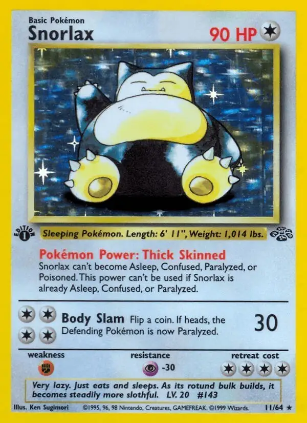 Snorlax #11 Jungle PSA 10
