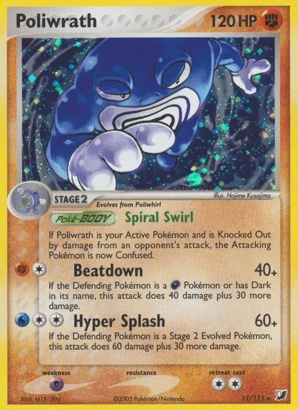 Poliwrath #11 Unseen Forces PSA 10