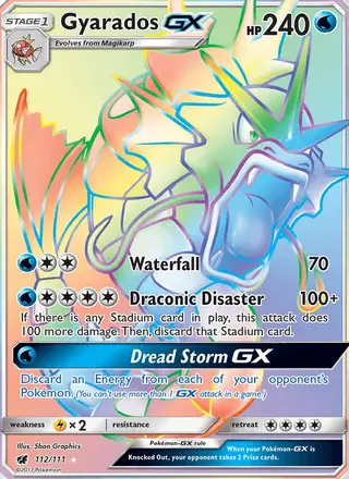 Gyarados GX #112 Crimson Invasion PSA 10