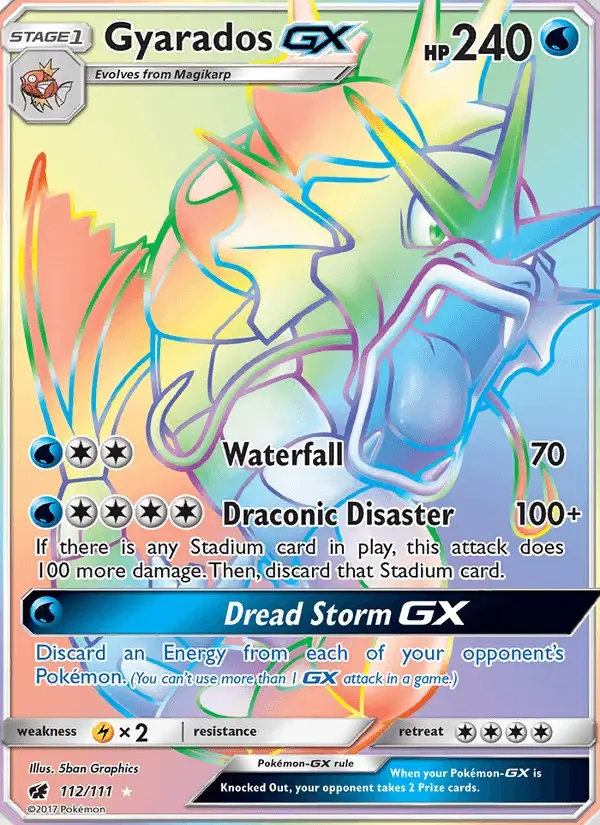 Gyarados GX #112 Crimson Invasion PSA 10