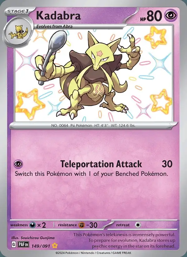 Kadabra #149 Paldean Fates PSA 10