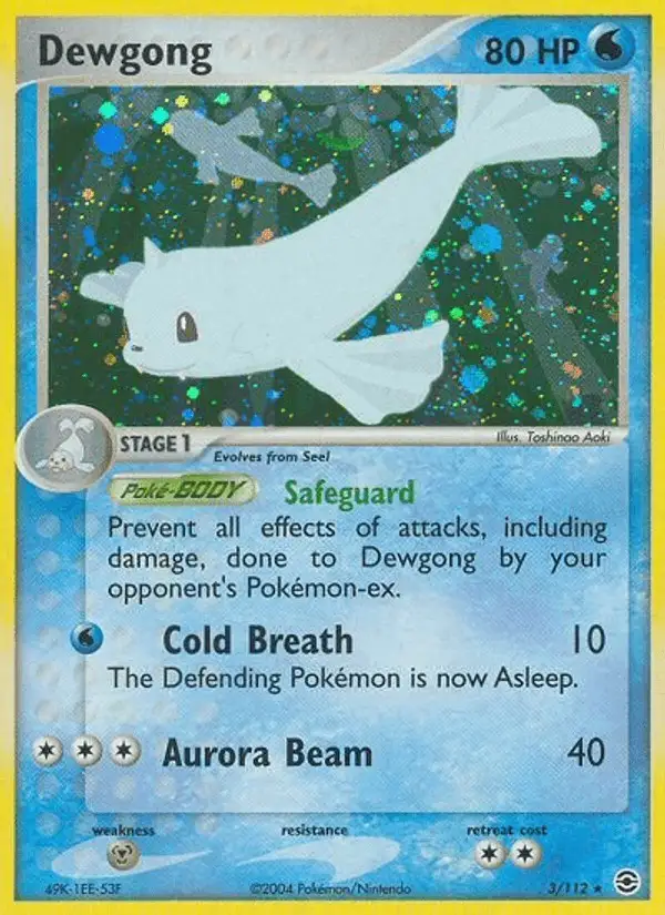 Dewgong #3 FireRed & LeafGreen PSA 10