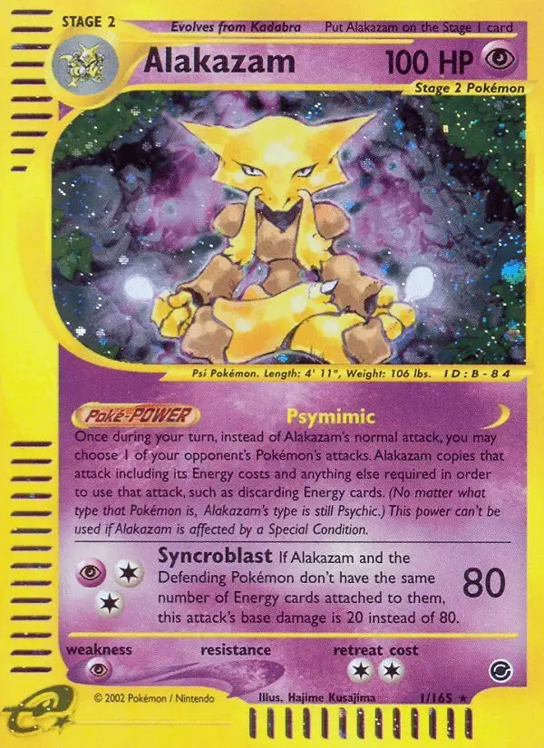 Alakazam #1 Expedition Base Set PSA 10