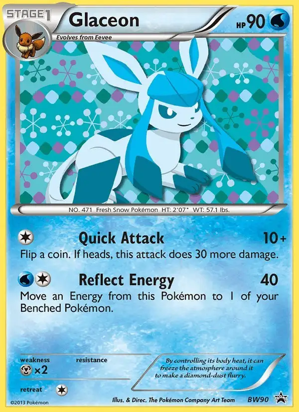 Glaceon #BW90 BW Black Star Promos PSA 10