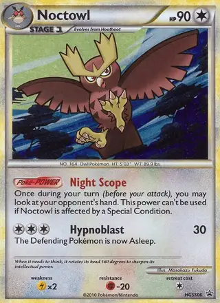 Noctowl #HGSS06 HGSS Black Star Promos PSA 10