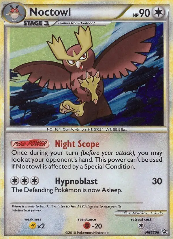 Noctowl #HGSS06 HGSS Black Star Promos PSA 10
