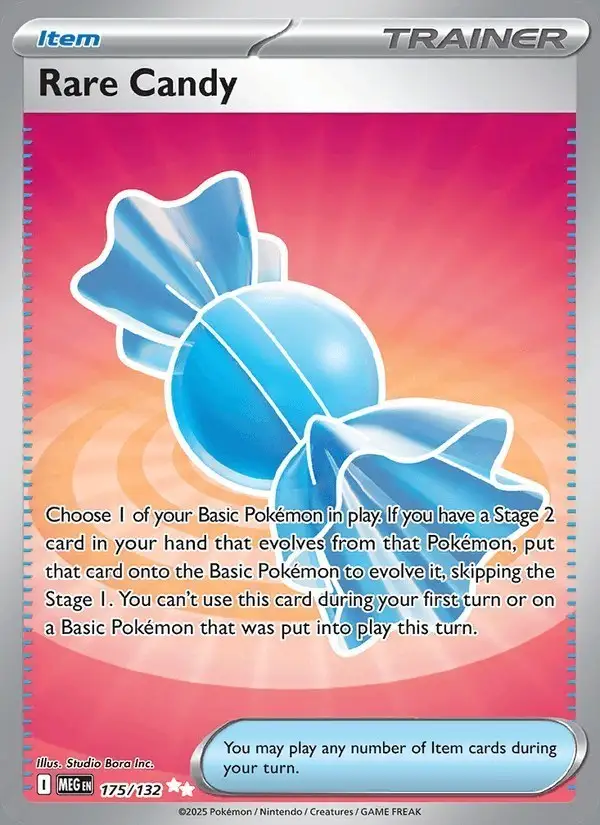 Rare Candy #175 Mega Evolution PSA 10