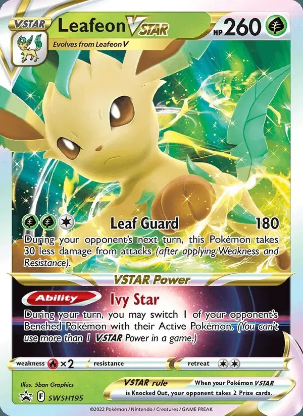 Leafeon VSTAR #SWSH195 SWSH Black Star Promos PSA 10