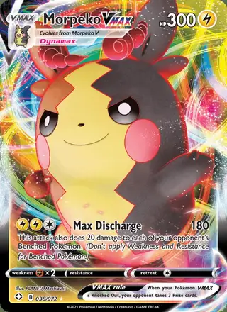 Morpeko VMAX #38 Shining Fates PSA 10