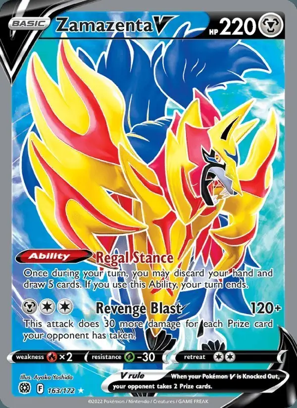 Zamazenta V #163 Brilliant Stars PSA 10
