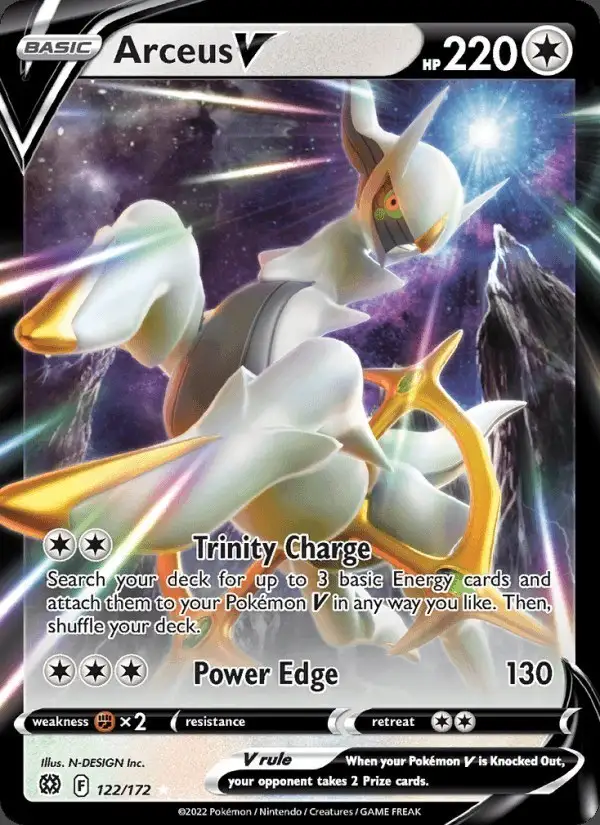 Arceus V #122 Brilliant Stars PSA 10