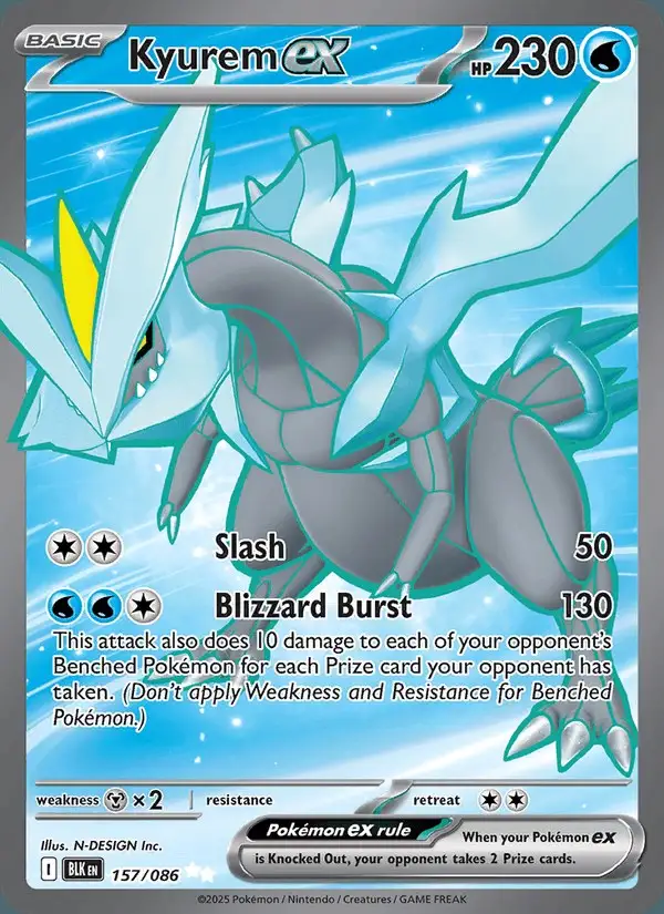 Kyurem ex #157 Black Bolt PSA 10