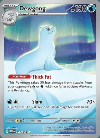 Dewgong #097 Phantasmal Flames PSA 10