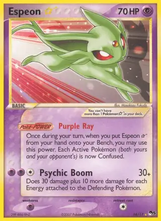 Espeon ☆ #16 POP Series 5 PSA 10