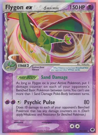 Flygon ex δ #92 Dragon Frontiers PSA 10