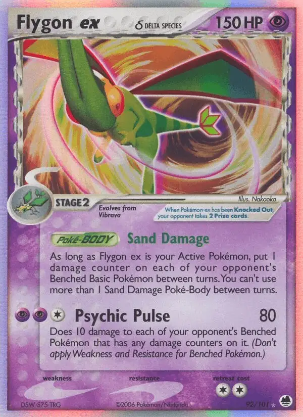 Flygon ex δ #92 Dragon Frontiers PSA 10