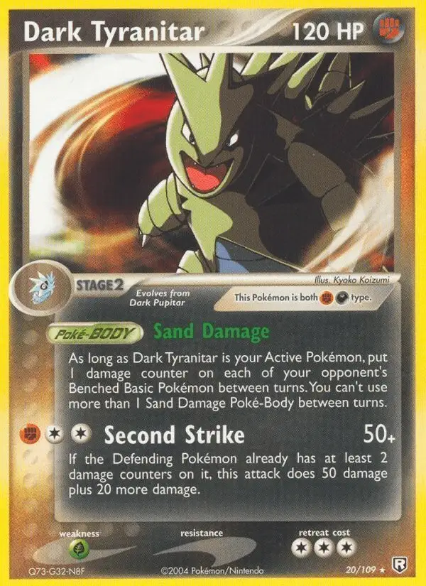 Dark Tyranitar #20 Team Rocket Returns PSA 10