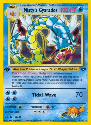 Misty's Gyarados #13 Gym Challenge PSA 10