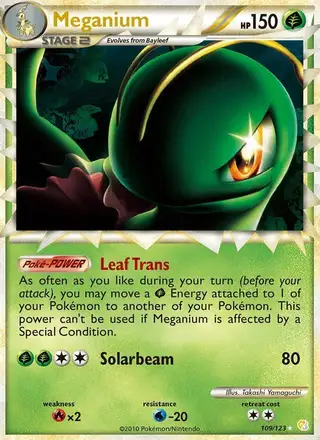 Meganium #109 HeartGold SoulSilver PSA 10