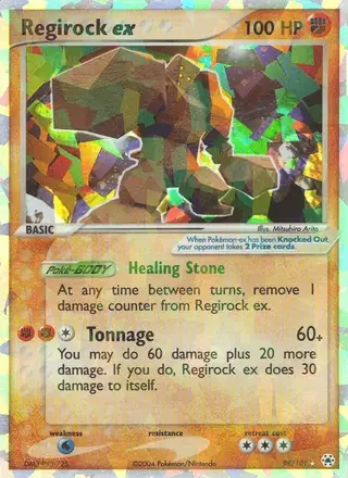 Regirock ex #98 Hidden Legends PSA 10