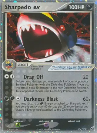 Sharpedo ex #104 Deoxys PSA 10