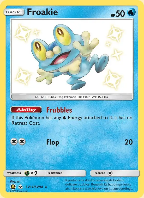 Froakie #SV11 Hidden Fates Shiny Vault PSA 10