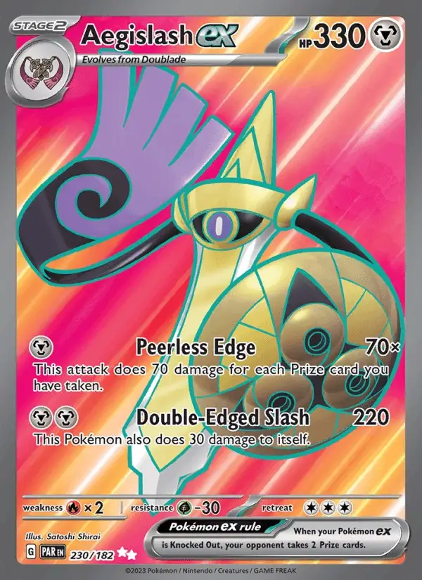 Aegislash ex #230 Paradox Rift PSA 10