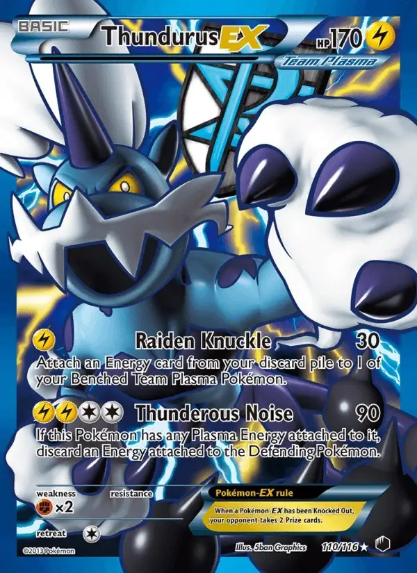Thundurus-EX #110 Plasma Freeze PSA 10