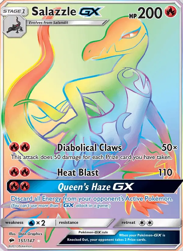 Salazzle GX #151 Burning Shadows PSA 10