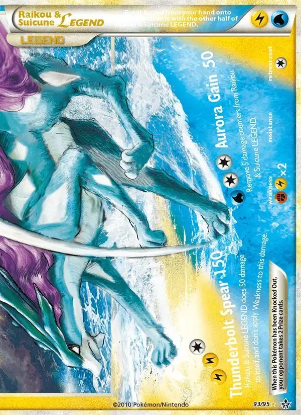 Raikou & Suicune LEGEND #93 Unleashed PSA 10