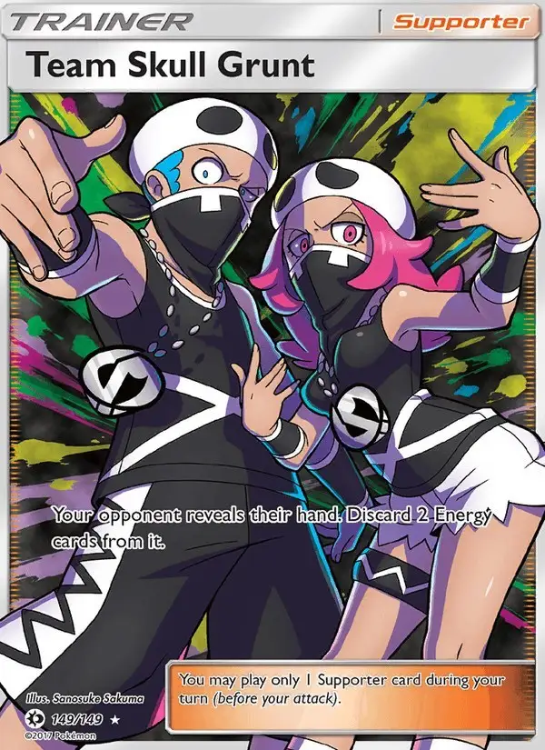 Team Skull Grunt #149 Sun & Moon PSA 10