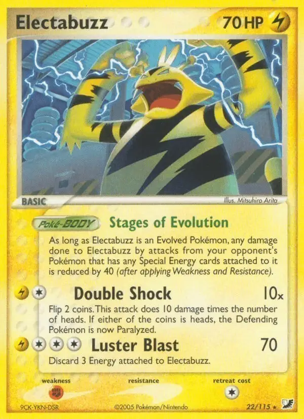 Electabuzz #22 Unseen Forces PSA 10
