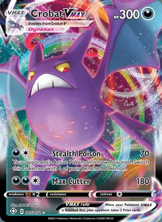 Crobat VMAX #45 Shining Fates PSA 10