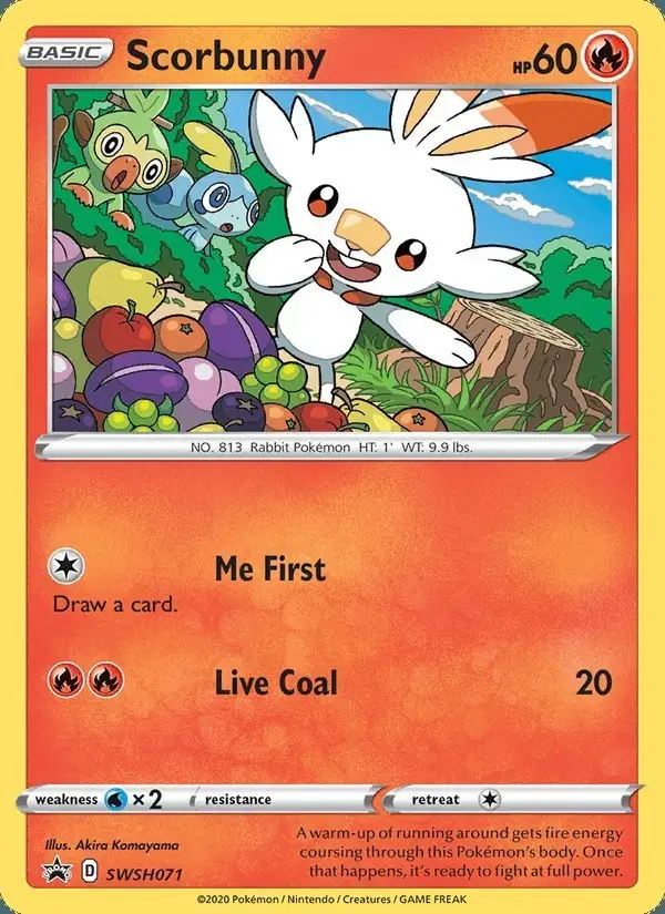 Scorbunny #SWSH071 SWSH Black Star Promos PSA 10