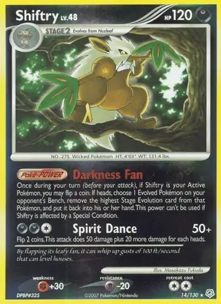 Shiftry #14 Diamond & Pearl PSA 10