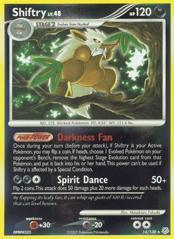 Shiftry #14 Diamond & Pearl PSA 10