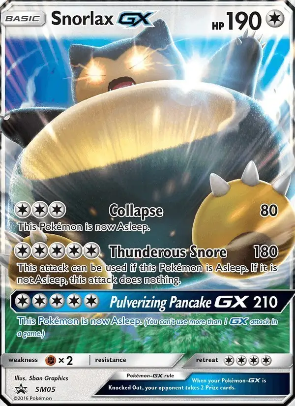 Snorlax GX #SM05 SM Black Star Promos PSA 10
