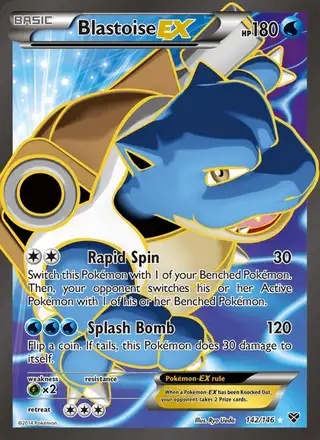 Blastoise EX #142 XY PSA 10