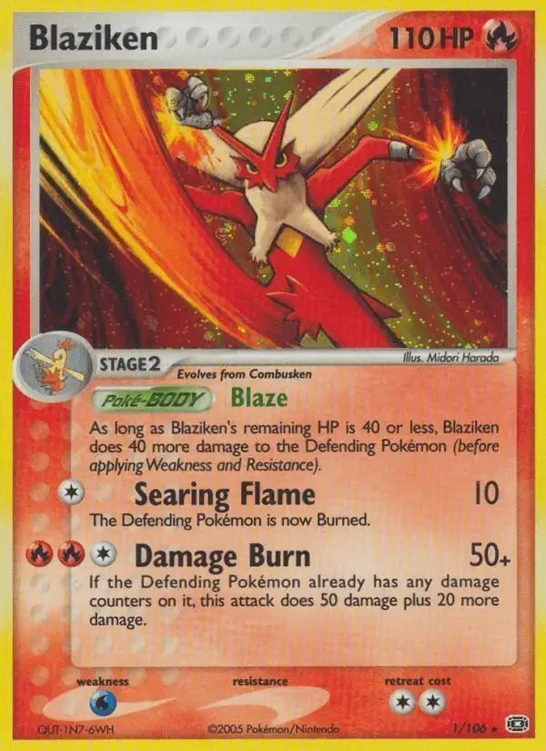 Blaziken #1 Emerald PSA 10