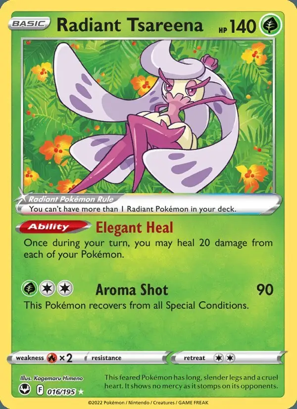 Radiant Tsareena #016 Silver Tempest PSA 10