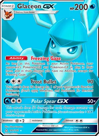 Glaceon GX #141 Ultra Prism PSA 10