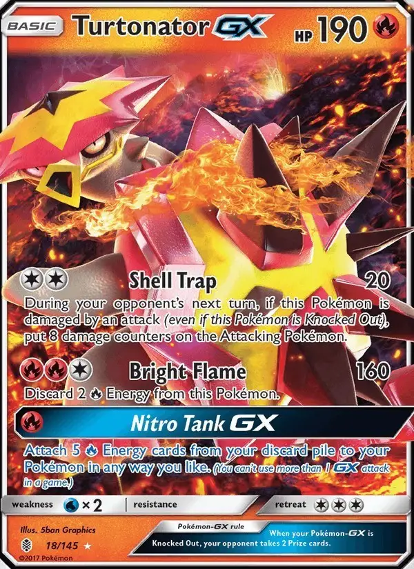 Turtonator GX #18 Guardians Rising PSA 10
